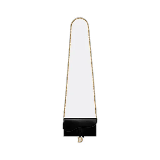 Saddle Long Wallet With Chain