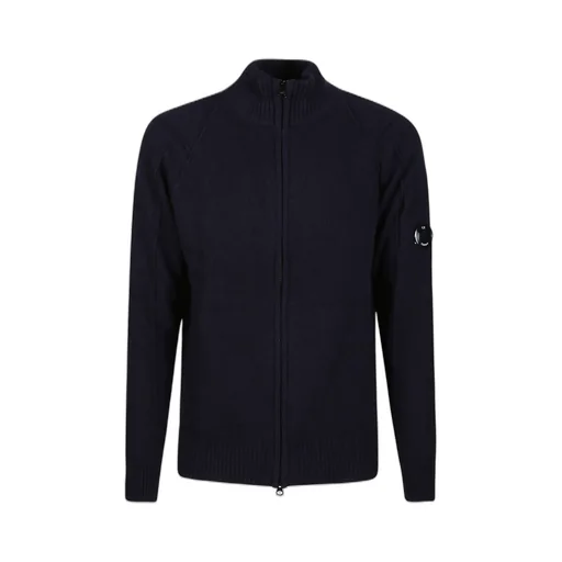 C.P. Company Lens-Detailed Zip Up Cardigan