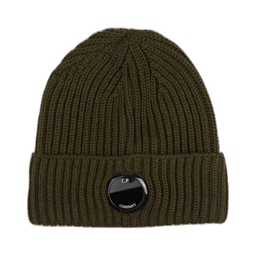 C.P. Company Logo Plaque Knit Beanie