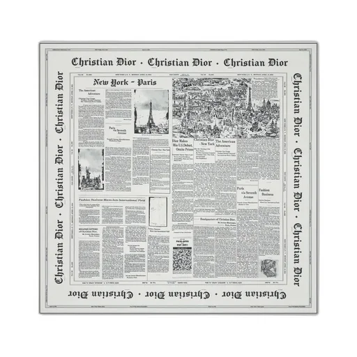 Newspaper 90 Square Scarf
