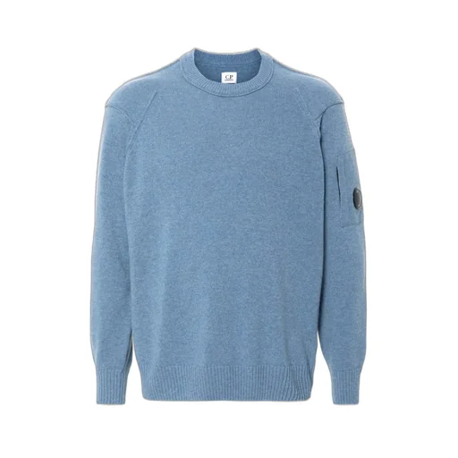 C.P. Company Lens-Detailed Crewneck Jumper
