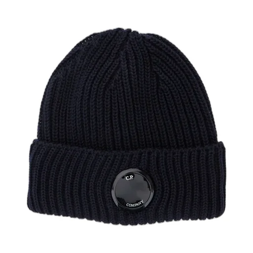 C.P. Company Logo Plaque Knit Beanie