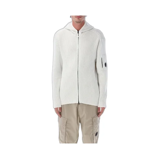 C.P. Company Ribbed Hooded Cardigan