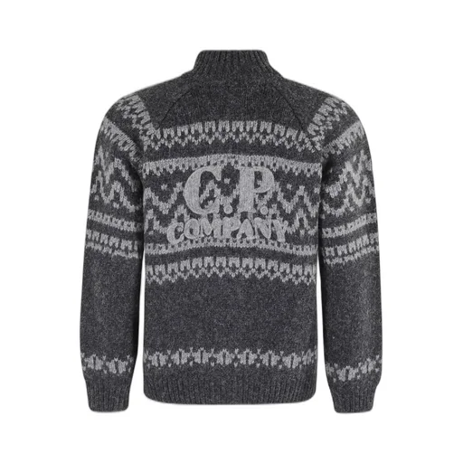C.P. Company Patterned Zip Cardigan