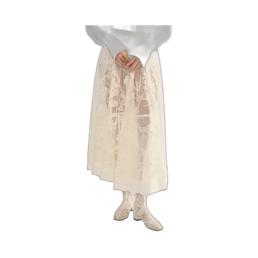 Mid-Length Flared Skirt