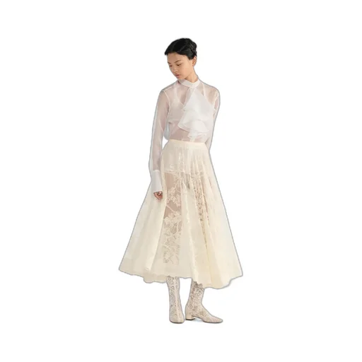 Mid-Length Flared Skirt