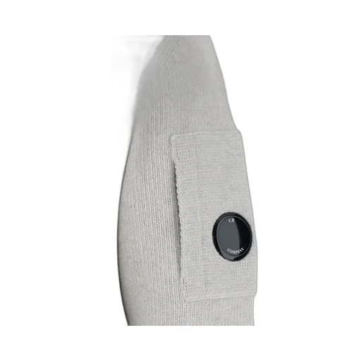 C.P. Company High-Neck Logo Cardigan