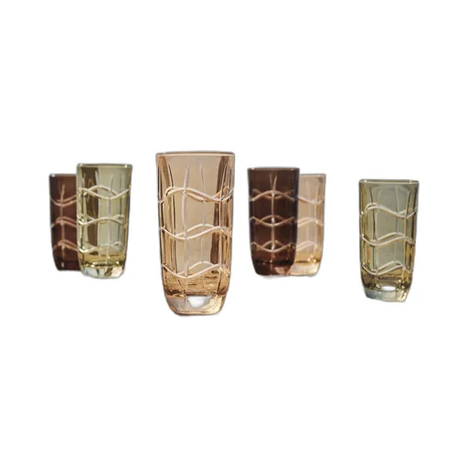 Set Of Six Cocktail Glasses