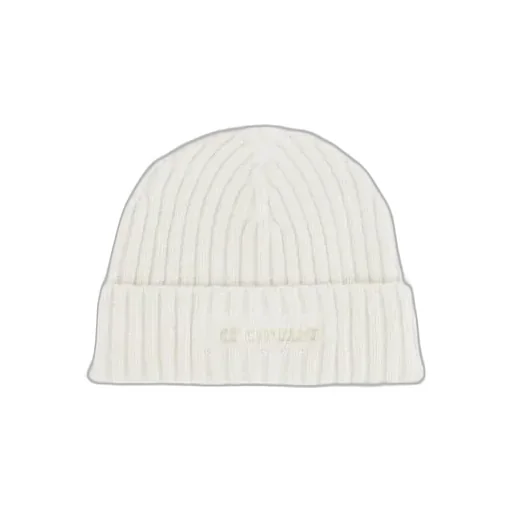 C.P. Company Lambswool Logo Beanie