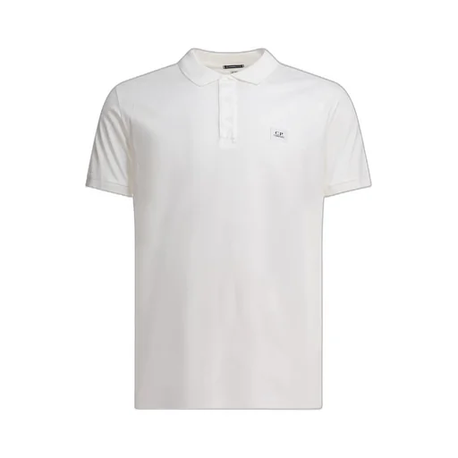 C.P. Company Logo Detailed Short-Sleeved Polo Shirt