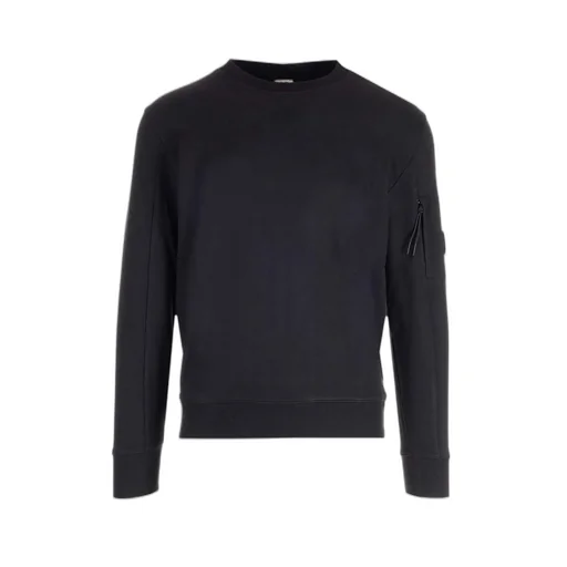 C.P. Company Logo Plaque Crewneck Sweatshirt