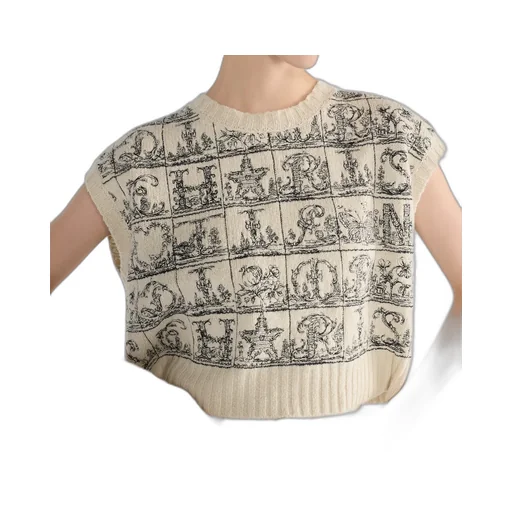 Embroidered Sweater Vest