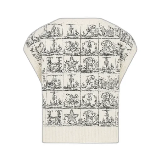 Embroidered Sweater Vest