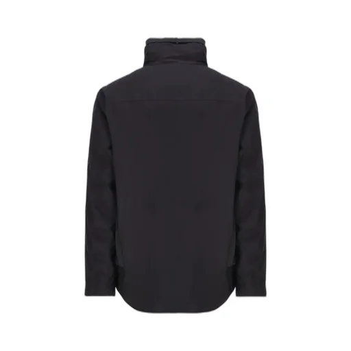 C.P. Company Logo-Printed High-Neck Windbreaker