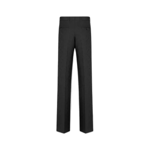 Loose-Fit Pants With Jacquard Lily Of The Valley