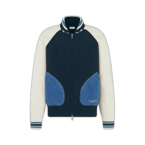 Christian Dior Couture Lily Of The Valley Varsity Cardigan