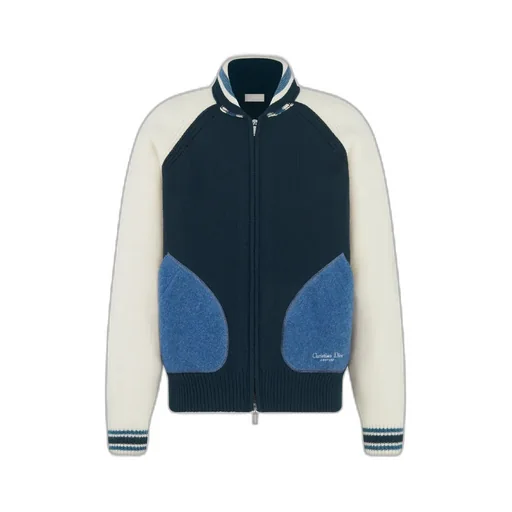 Christian Dior Couture Lily Of The Valley Varsity Cardigan