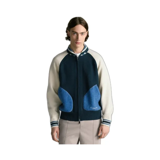Christian Dior Couture Lily Of The Valley Varsity Cardigan