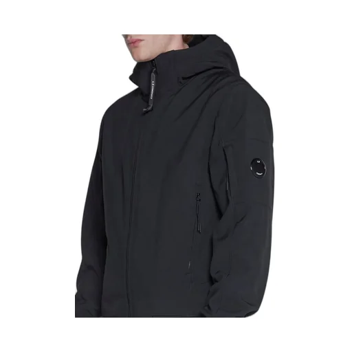 C.P. Company Logo-Plaque Hooded Jacket