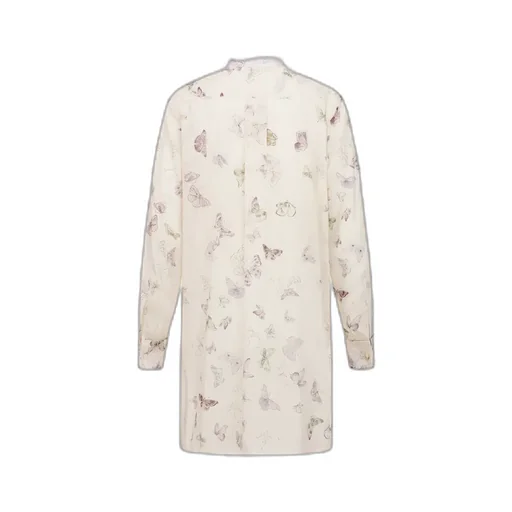 Blouse With Ruffled Neckline