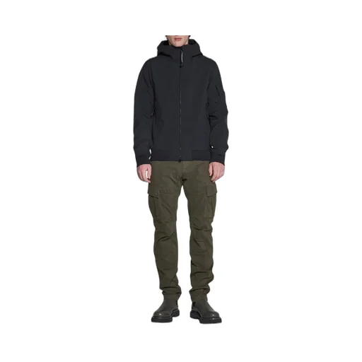 C.P. Company Logo-Plaque Hooded Jacket