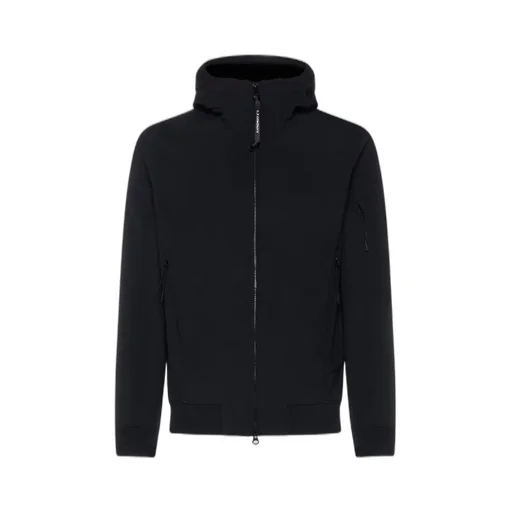 C.P. Company Logo-Plaque Hooded Jacket