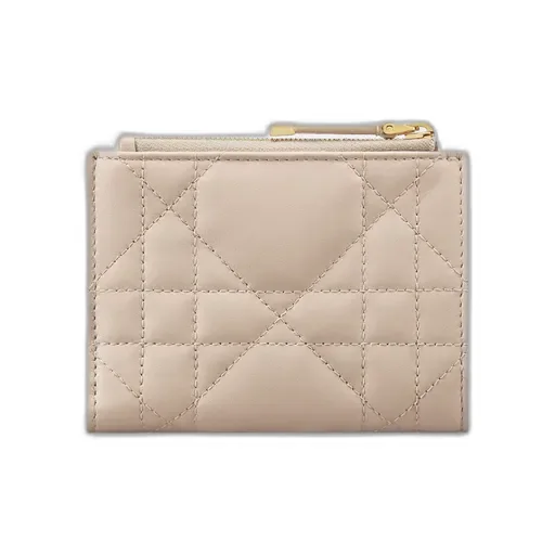 Dior Caro Dahlia Wallet With Crystals