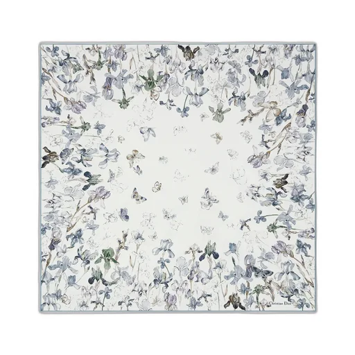 Butterflies & Iris 90 Square Scarf