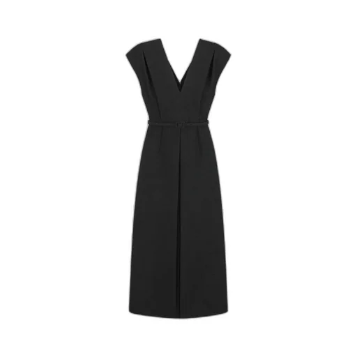 Mid-Length Belted Dress