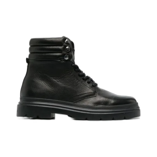 Calvin Klein Round Toe Lace-Up Ankle Boots