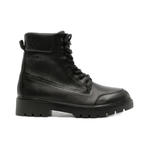 Calvin Klein Jeans Combat Lace-Up Boots