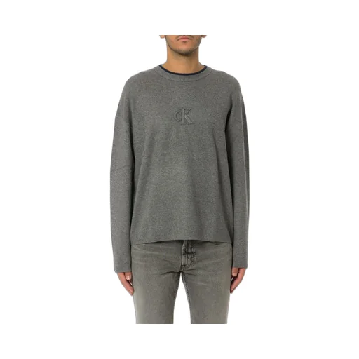 Calvin Klein Jeans Embossed Monogram Logo Relaxed Jumper