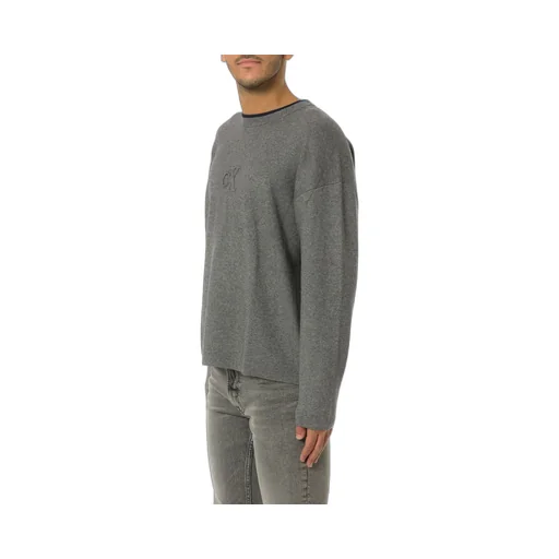 Calvin Klein Jeans Embossed Monogram Logo Relaxed Jumper