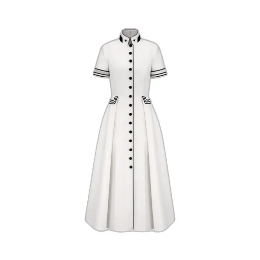 Mid-Length Belted Shirtdress