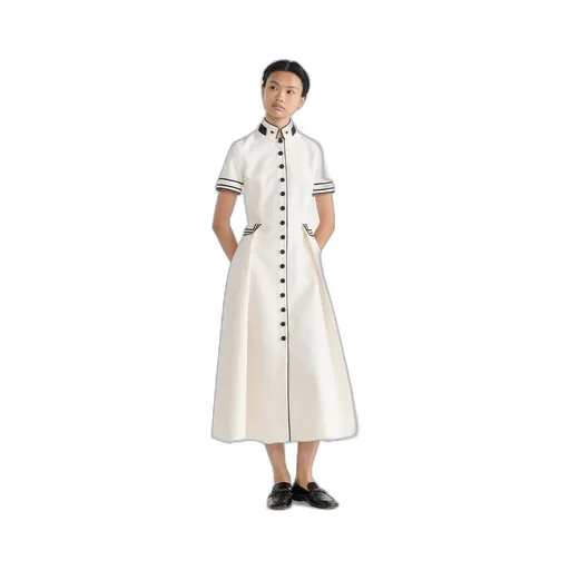 Mid-Length Belted Shirtdress