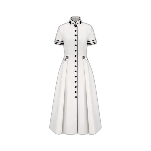Mid-Length Belted Shirtdress