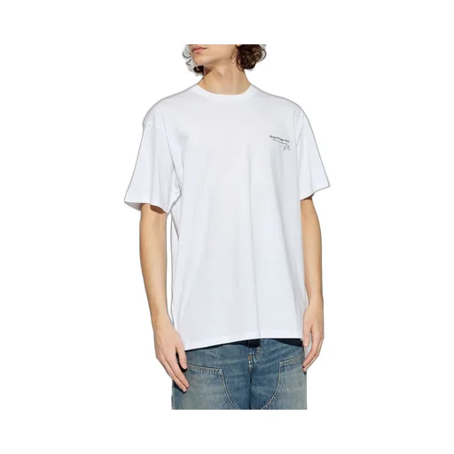 Carhartt Wip Logo Printed Crewneck T-Shirt