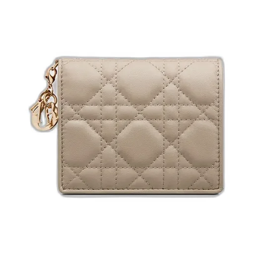 Mini Lady Dior Gardenia Wallet