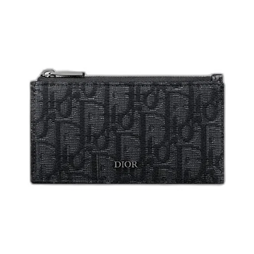 Zipped Card Holder With Split Ring