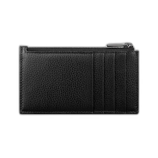 Zipped Card Holder With Split Ring