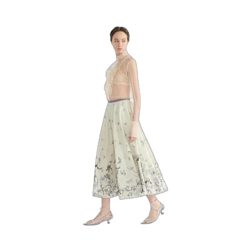 Mid-Length Flared Skirt