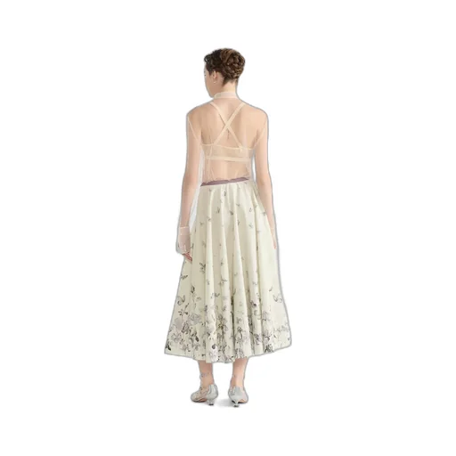 Mid-Length Flared Skirt