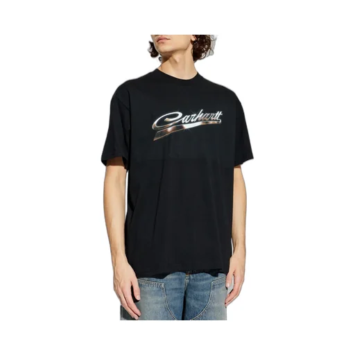 Carhartt Wip Logo Printed Crewneck T-Shirt