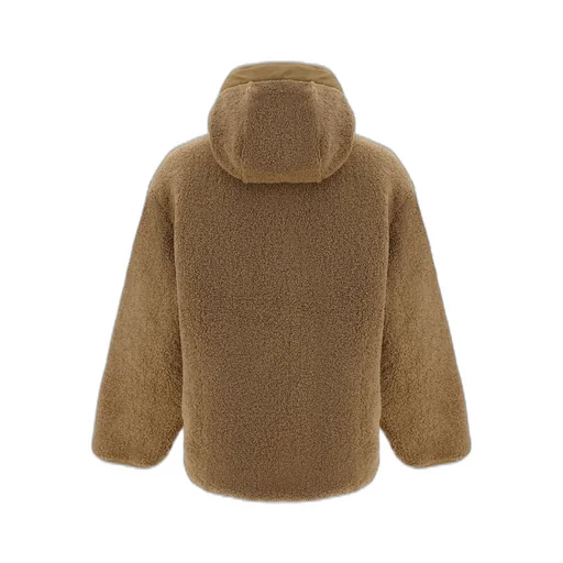 Carhartt Wip Hooded Logo Patch Fleece-Texture Jacket