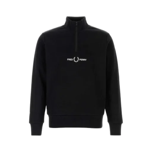 Fred Perry Double Graphic Half-Zip Sweater