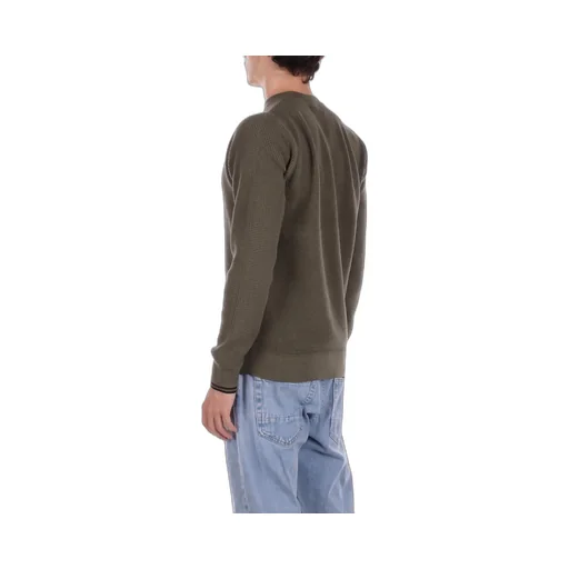 Fred Perry Waffle-Knit Crewneck Jumper