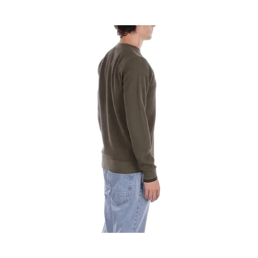 Fred Perry Waffle-Knit Crewneck Jumper