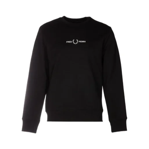 Fred Perry Long Sleeved Logo Embroidered Sweatshirt