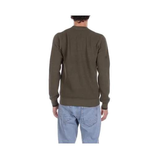 Fred Perry Waffle-Knit Crewneck Jumper
