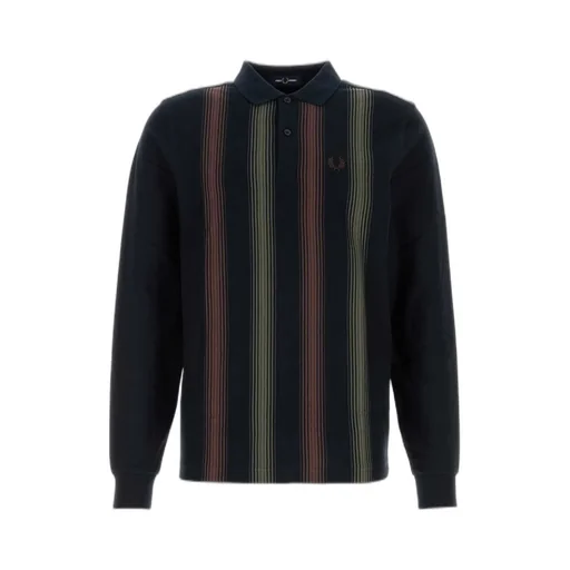 Fred Perry Ombre Stripe Long-Sleeve Polo Shirt